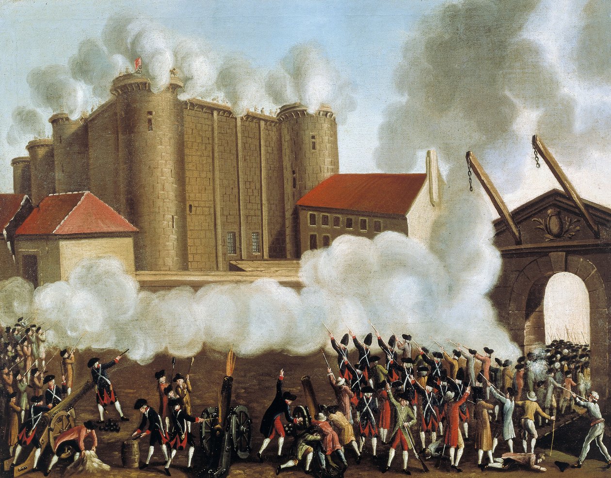 Erobringen af Bastillen, Paris af School French