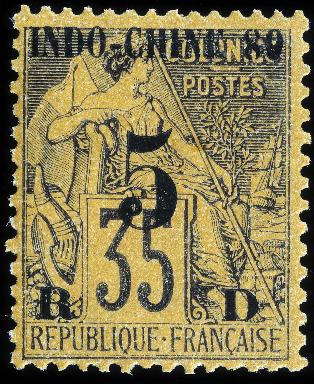 Fransk indokina frimærke af School French