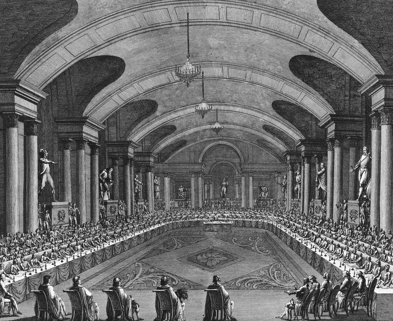 Franske revolution: Første møde på National Institute den 15. germinal år IV (4. april af School French