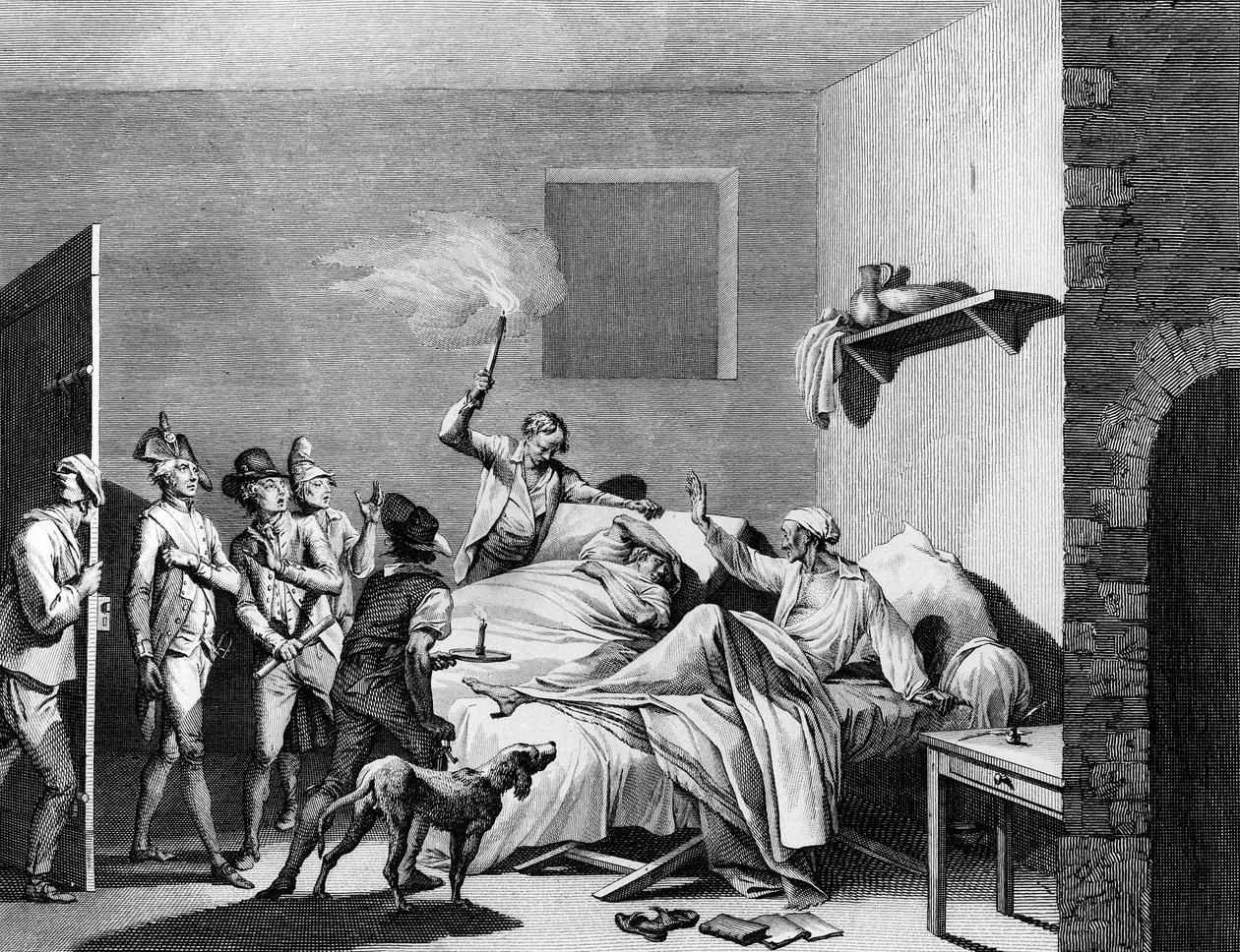 Fransk revolution og anti-revolutionær bevægelse: Loiserolles fils blev reddet af sin far, som indtog hans plads i den revolutionære domstol den 26. juli 1794 og for hans skyld. Paris, bibliotek for Institut for Revolutionshistorie af School French