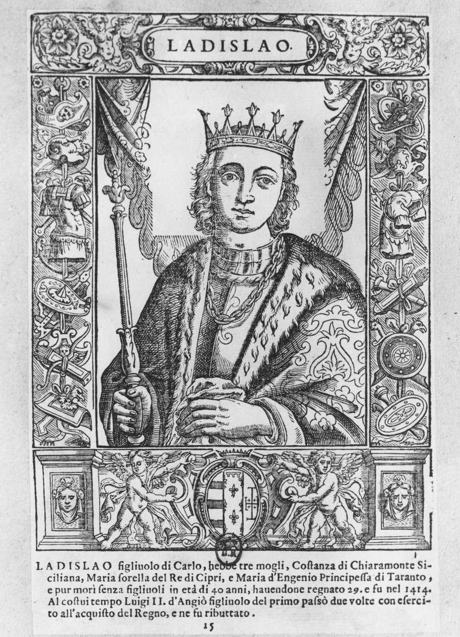 Ladislaus den storsindede (gravering) af School French