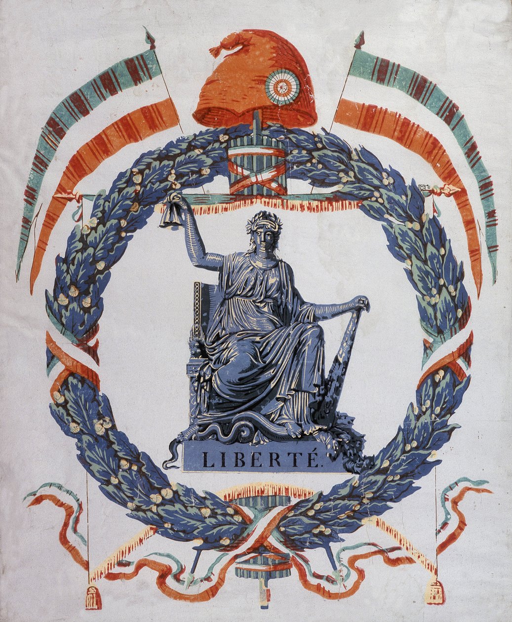 Frihed: Allegori om revolutionen og republikken af School French