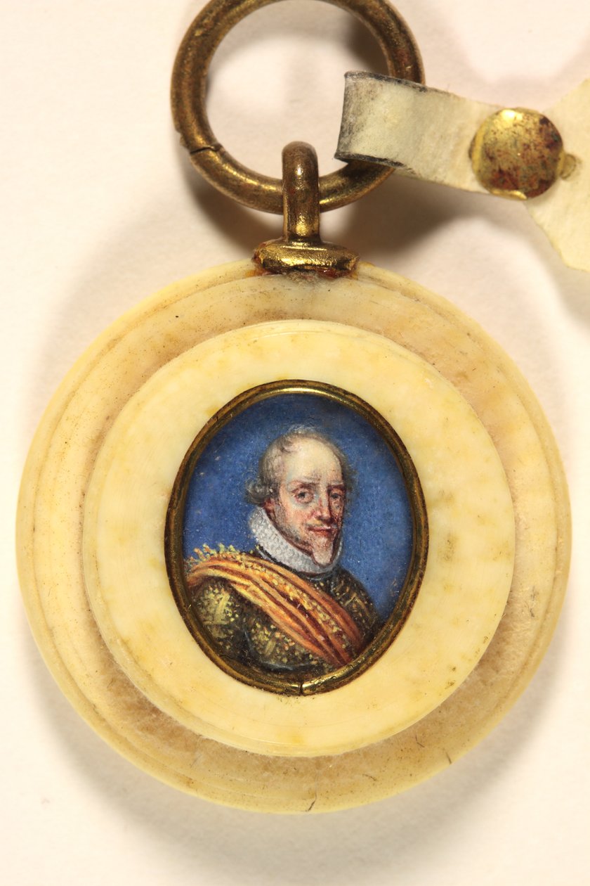Maurice, Prince of Orange (akvarel på Vellum) af School French