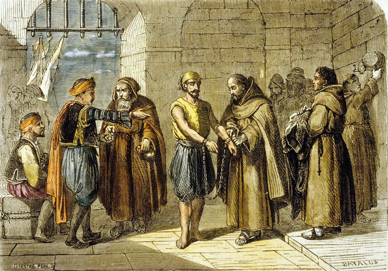 Miguel de Cervantes reddet af forløsningens fædre af School French