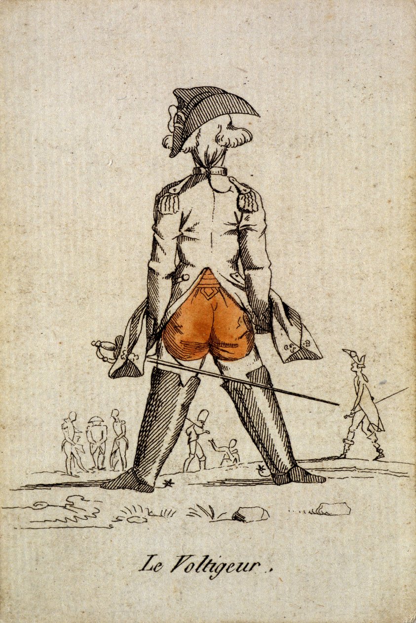 Gammelt kort at spille: hjertets es - "" The Voltigeur"". Kort Museum i Ploucher, Issy-les-Moulineaux. af School French
