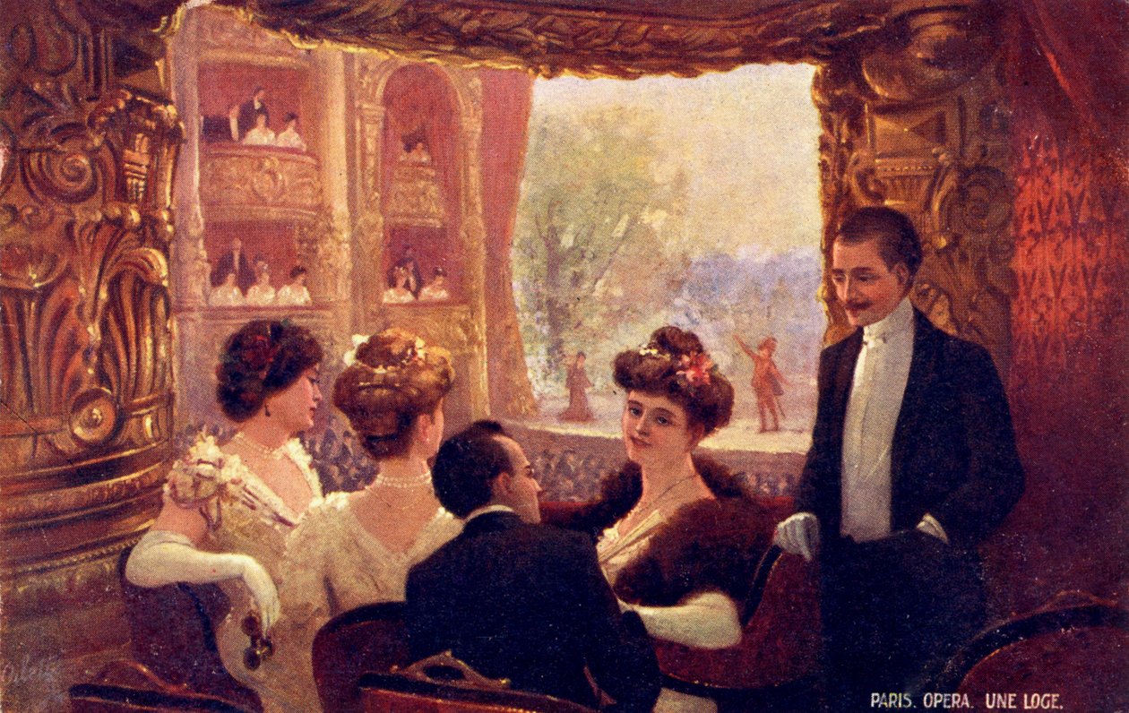 Operaen i Paris (print) af School French