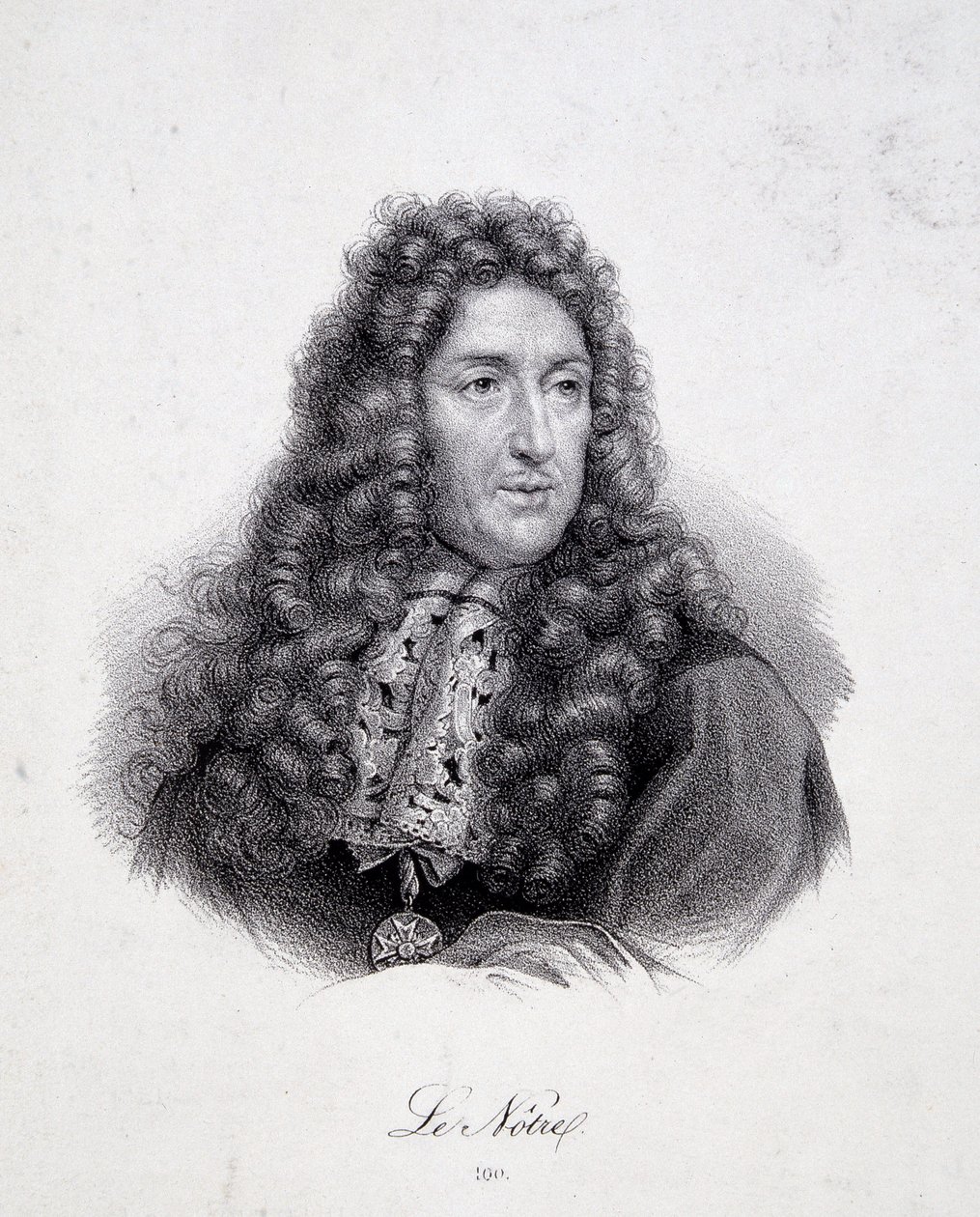 Portræt af Andre Le Notre (Lenotre af School French