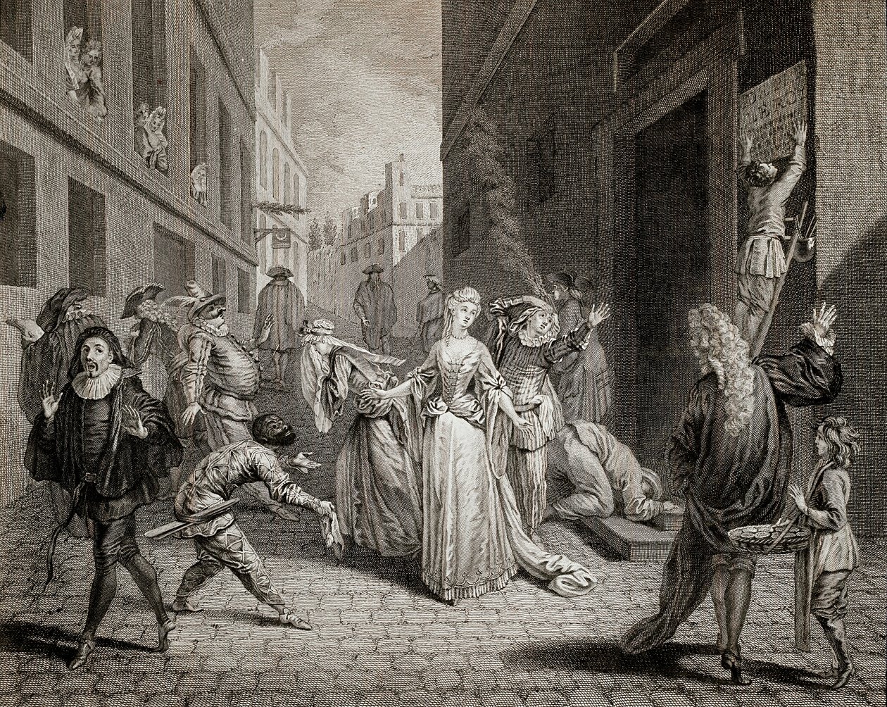 Terror (1793-1794): Italienske komikere (fortolkende karakterer fra Commedia dell