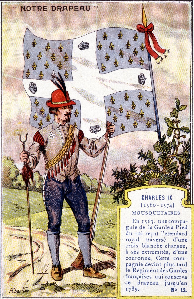 Musketerernes banner af Charles IX af School French
