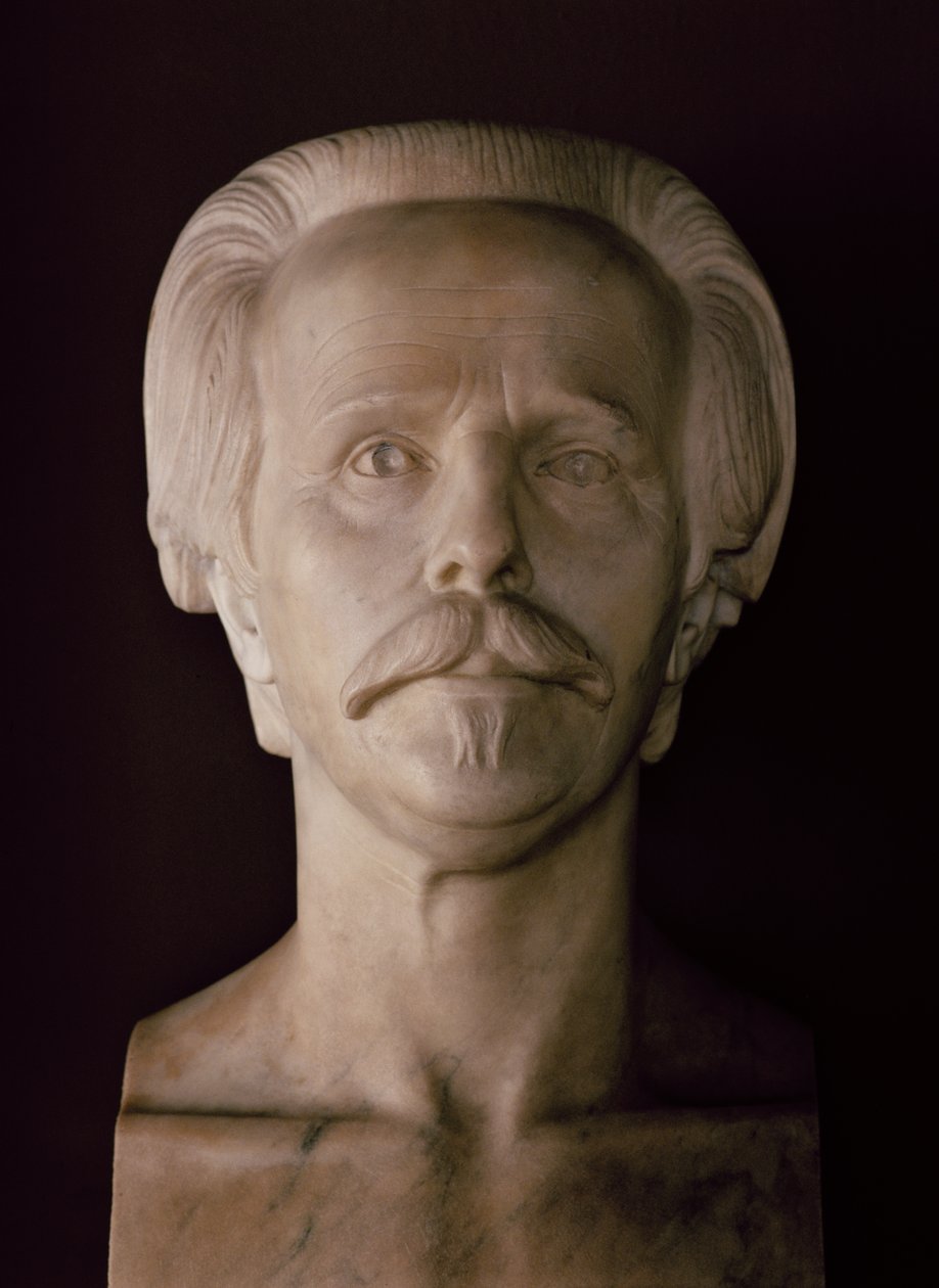 Buste af Karl May (marmor) af School German