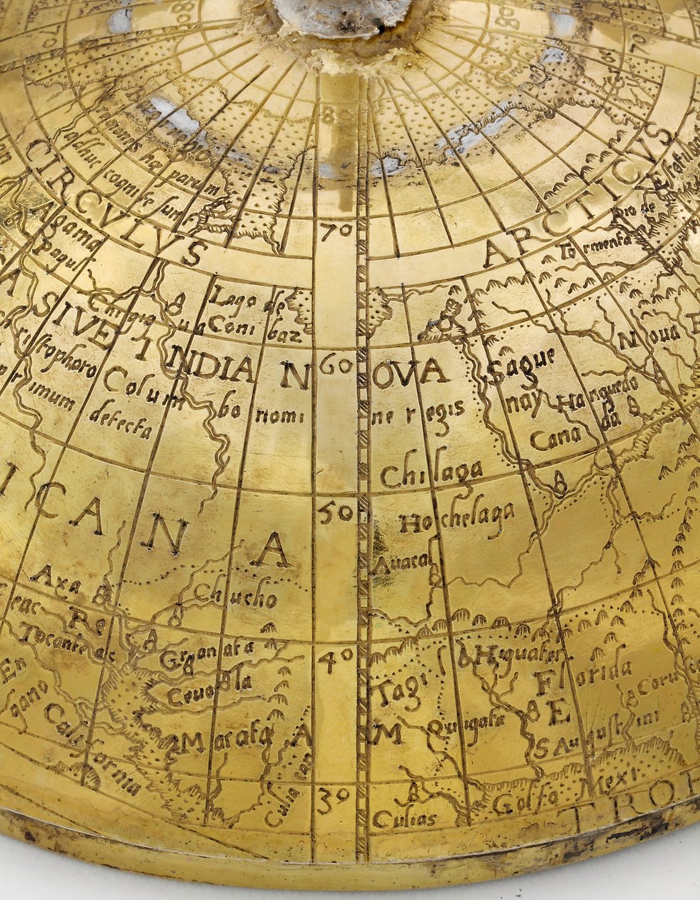 Sjælden kontinental klodebæger, nordtysk eller flamsk, ca. 1600 (forgyldt sølv) (detalje af 438767) af School German