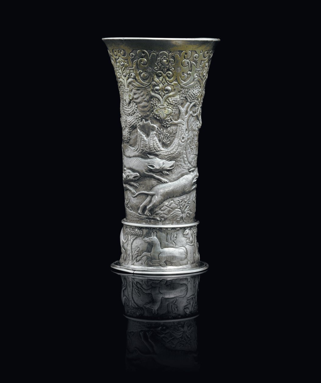 Bægerglas, Transsylvanien, ca. 1650 (pakke-forgyldt sølv) af School Hungarian