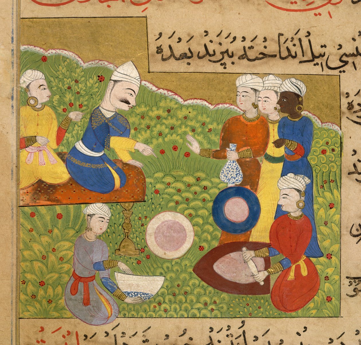 Betel bliver tilbudt til Ghiyath Shahi fra The Ni