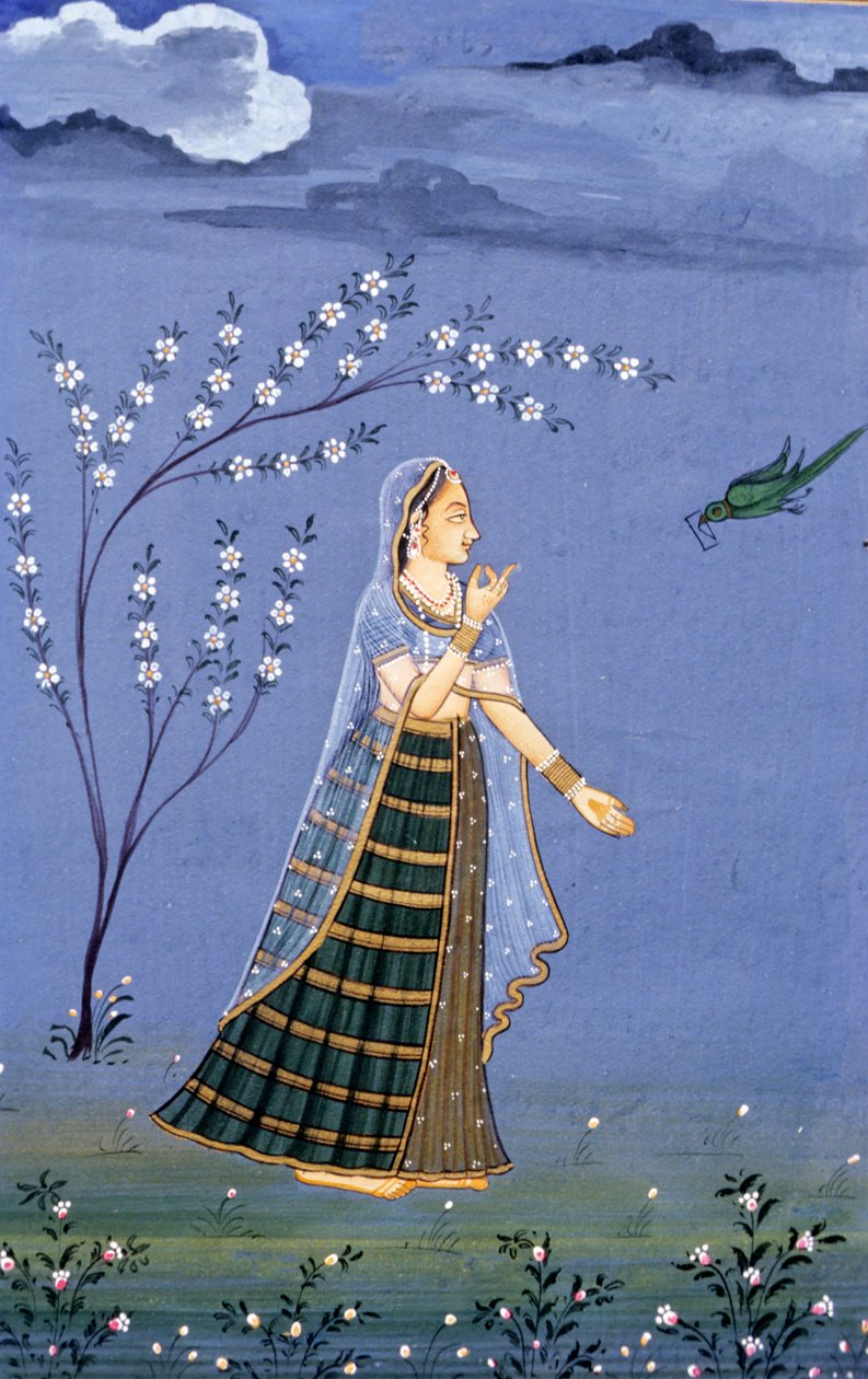 Miniaturemaleri, Rajasthan, Indien af School Indian