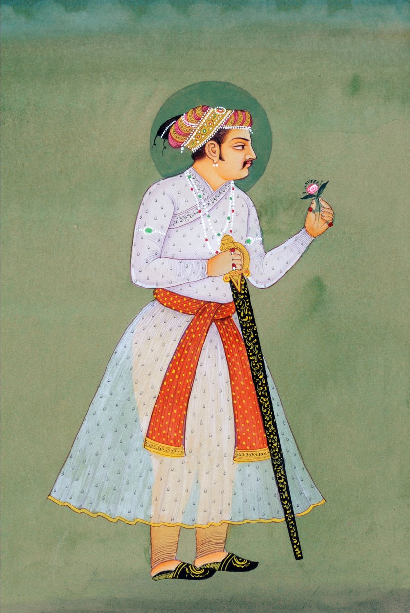 Miniaturemaleri af mogulkejser Jahangir af School Indian