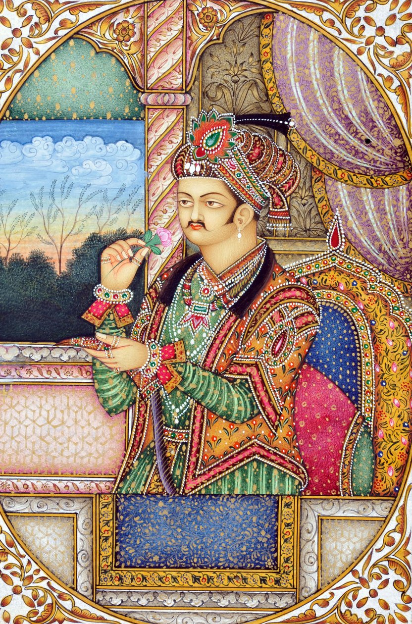 Miniaturemaleri af Mughul-kejseren Jahangir Indien Asien af School Indian