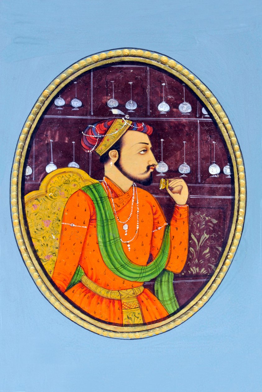 Miniaturemaleri af Shah Jahan Indien Asien af School Indian