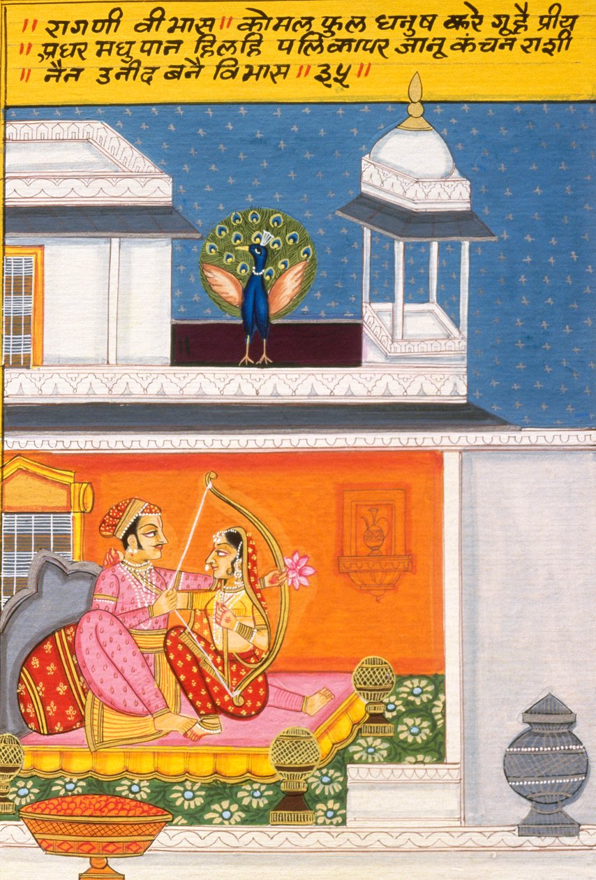 Miniaturemaleri på papir, Ragini Vibhas, Nathdwara School af School Indian