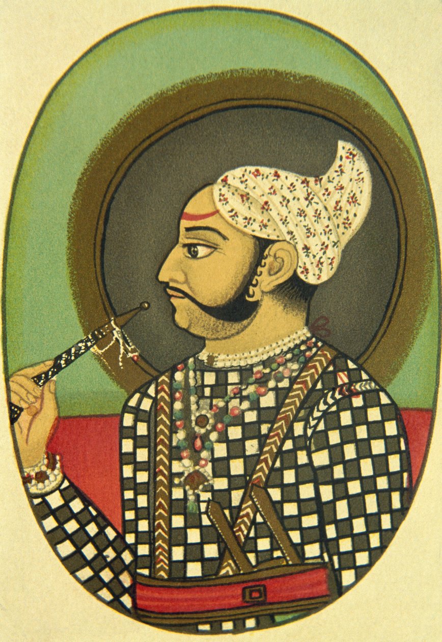 Portræt af Maharaja Bundi Budh Singh, Indien af School Indian