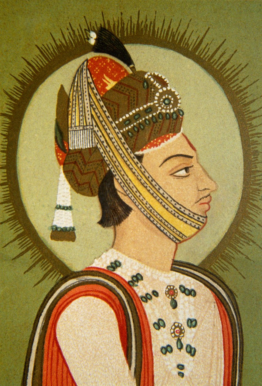 Portræt af Maharaja Jay Singh Iii, Jaipur, Rajasthan, Indien af School Indian