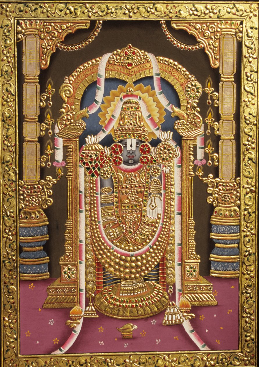 Tirupati Balaji guldpræget Indien Asien af School Indian