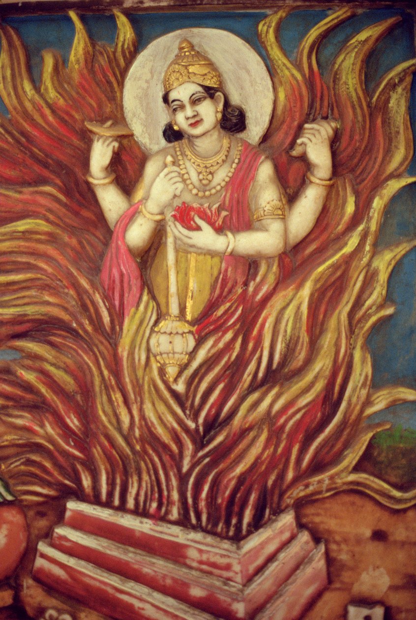 Yagyan Narayan (malet relief) af School Indian