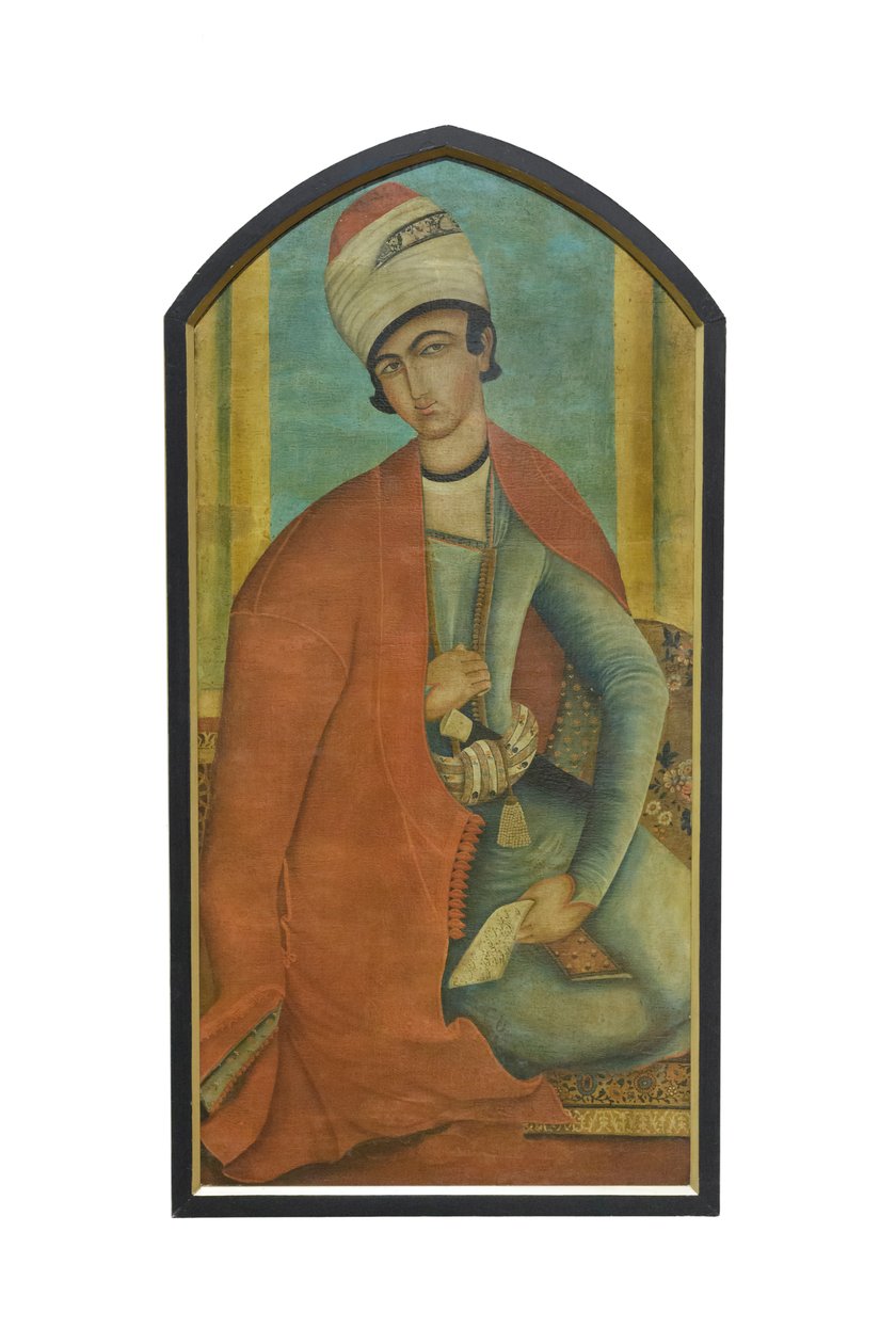 En Zand-prins, ukendt kunstner (olie på lærred) af School Iranian