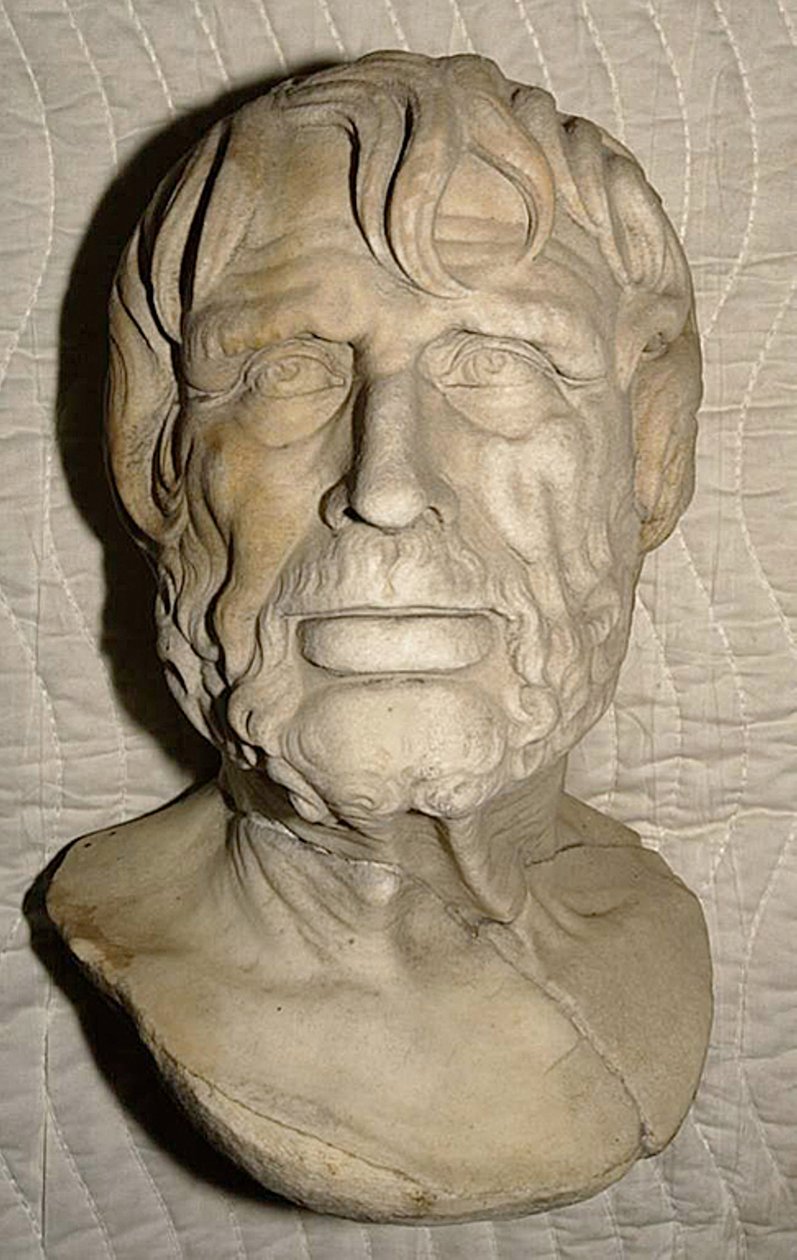 Buste af Seneca af School Italian