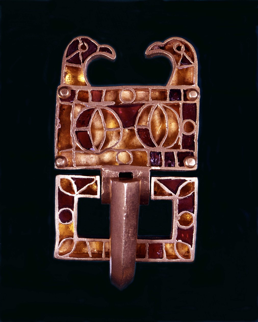 Gotisk fibule. 6. århundrede e.Kr. Milano, Slotsmuseet af School Italian