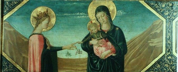 St. Catherines mystiske ægteskab, den florentinske skole af School Italian