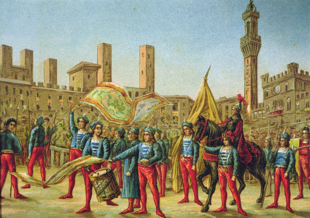 Palio af Siena af School Italian