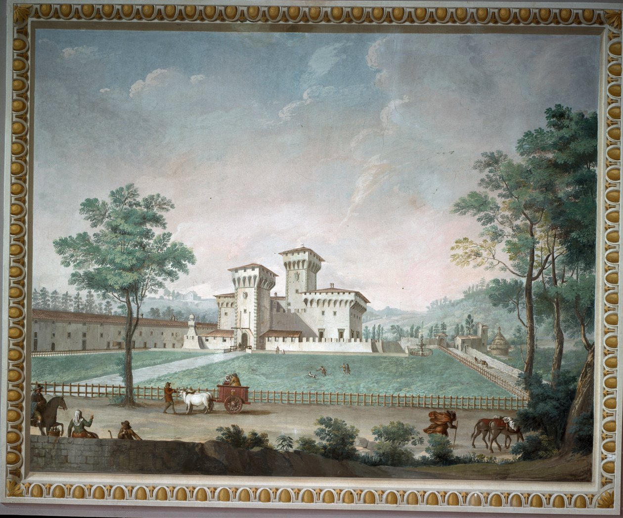 Medicean Villa of Cafaggiolo (frisk) af School Italian