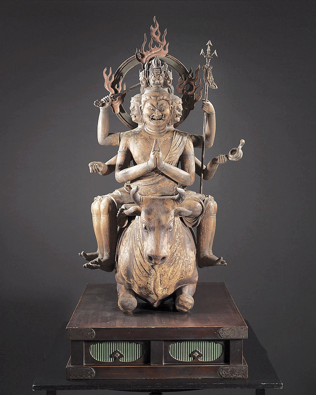 Daiitoku Myoo, Kamakura Perio d, ca. 1251-99 (Od, Metal, Guld ea f & Pigmen t) af Japanese School