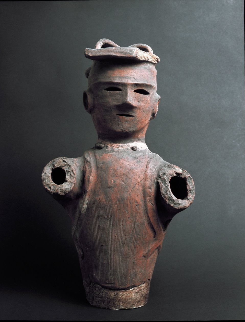 Begravende terracottaskulptur (haniwa), Kofun-perioden (250-538) af Japanese School