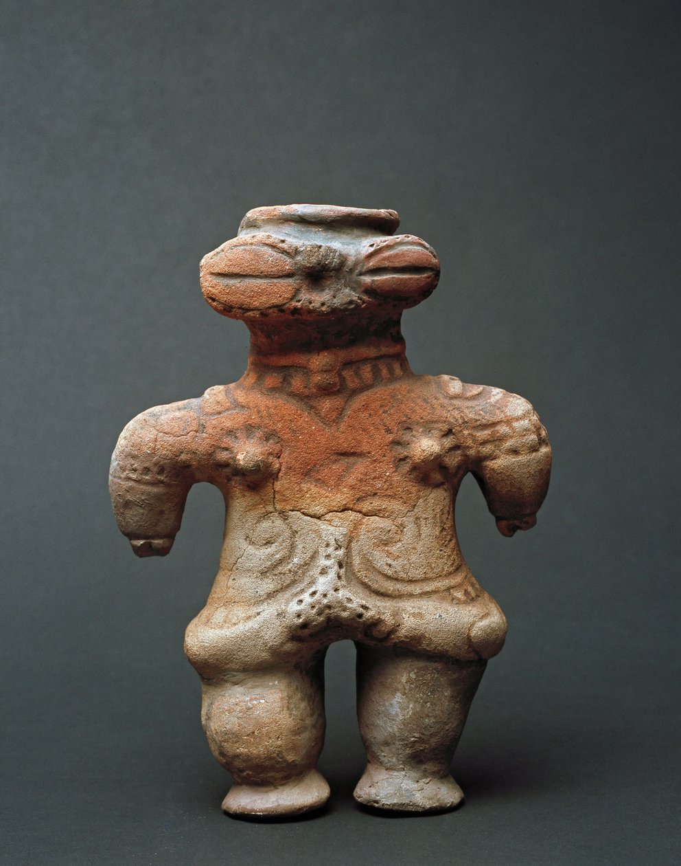 Terracotta dogu-skulptur fra Akita, Jomon-perioden 11.-4. århundrede f.Kr af Japanese School