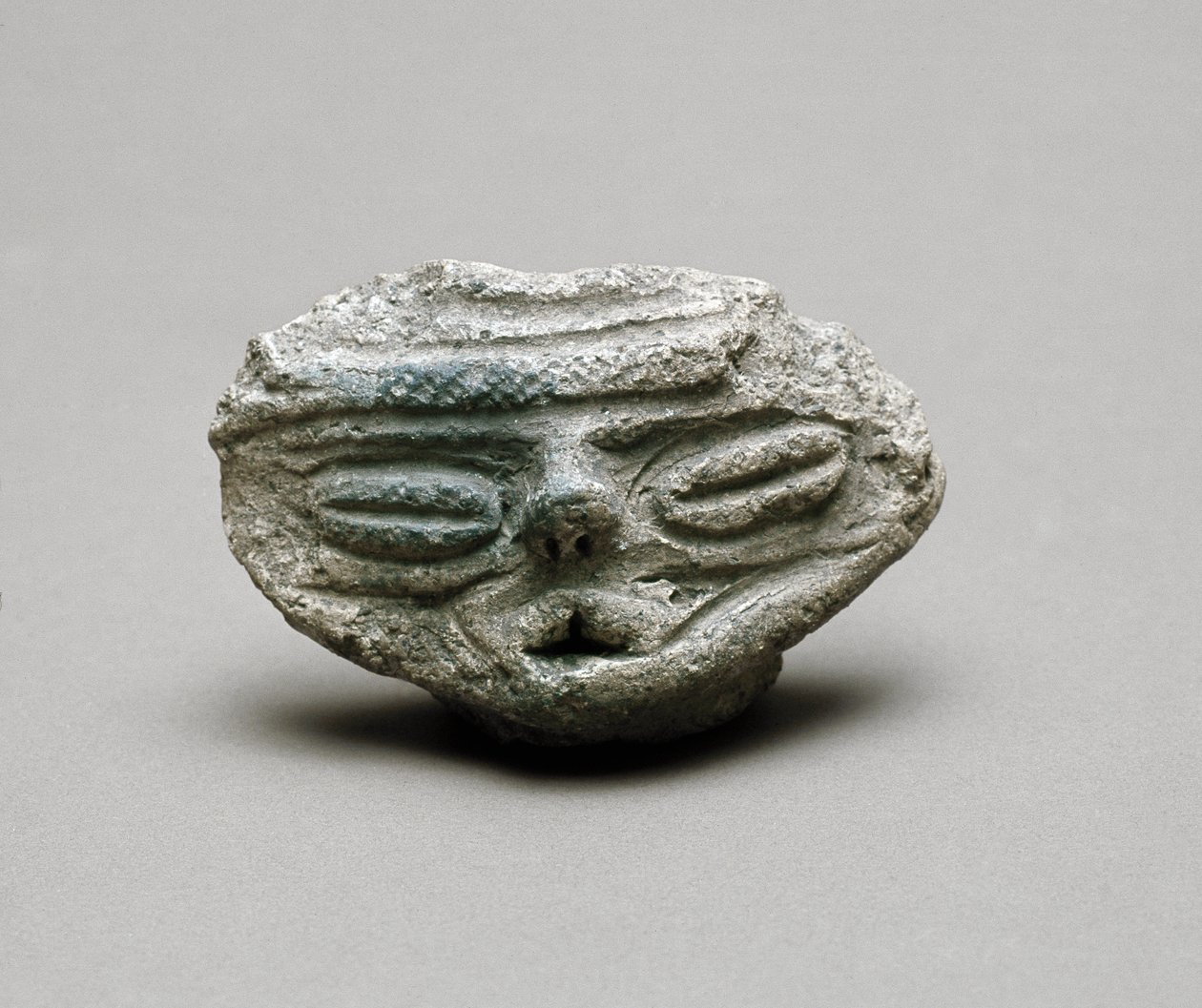 Terracotta hoved, Jomon periode 6.-3. århundrede f.Kr af Japanese School
