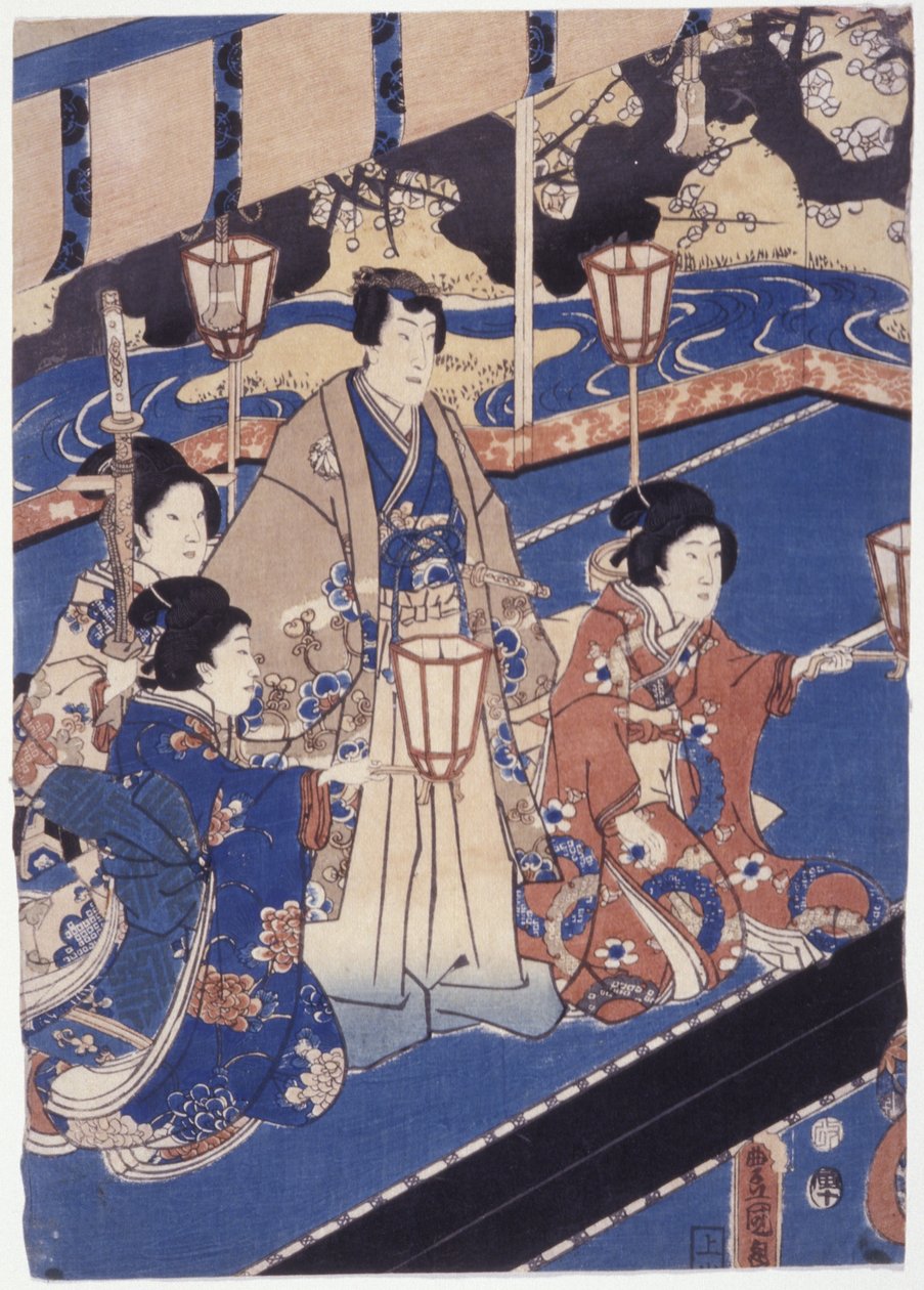 Uden titel (farvetræsnit) af School Japanese