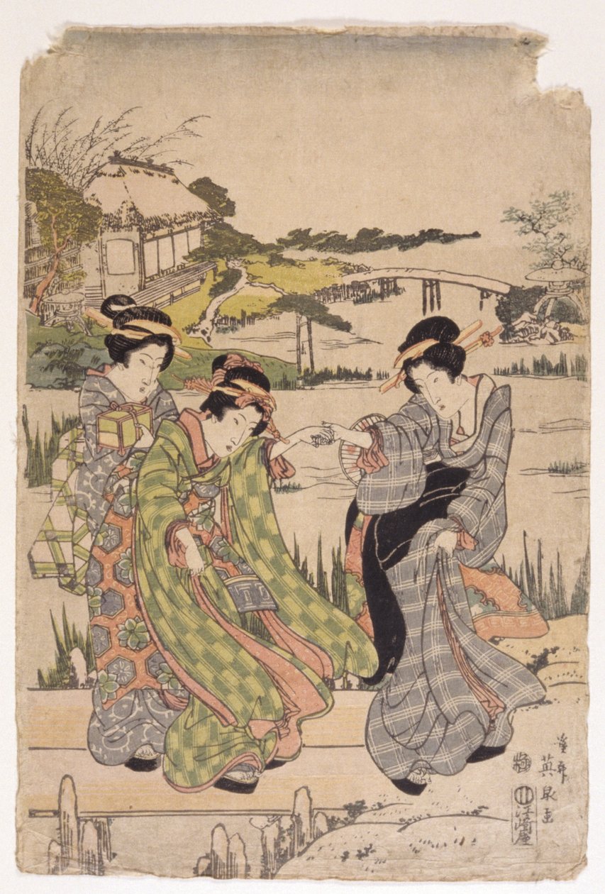 Uden titel (farvetræsnit) af School Japanese
