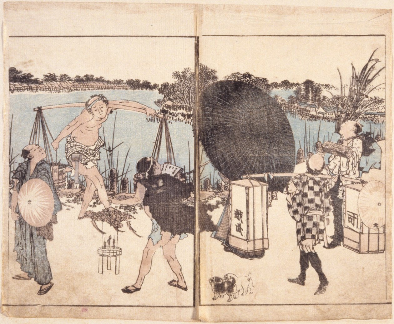 Uden titel (farvetræsnit) af School Japanese