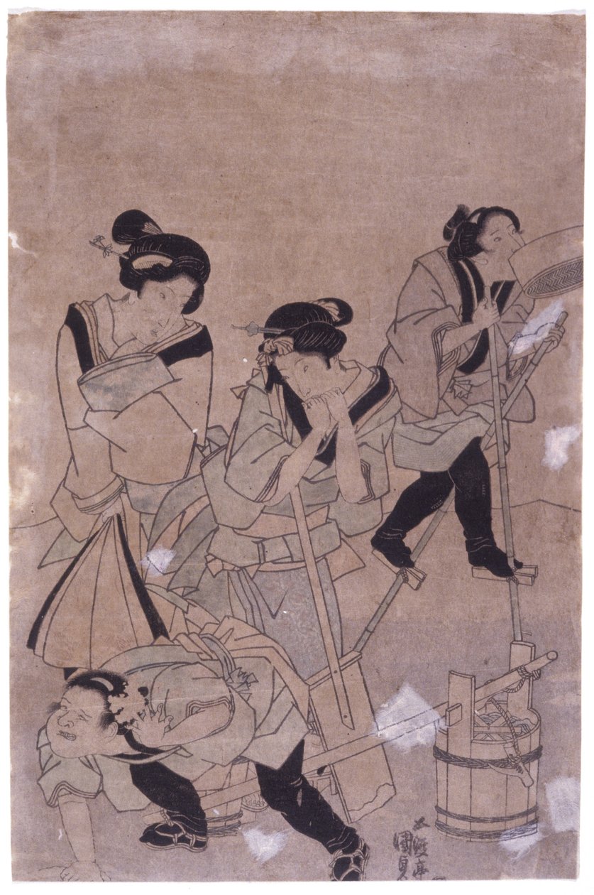 Uden titel (farvetræsnit) af School Japanese