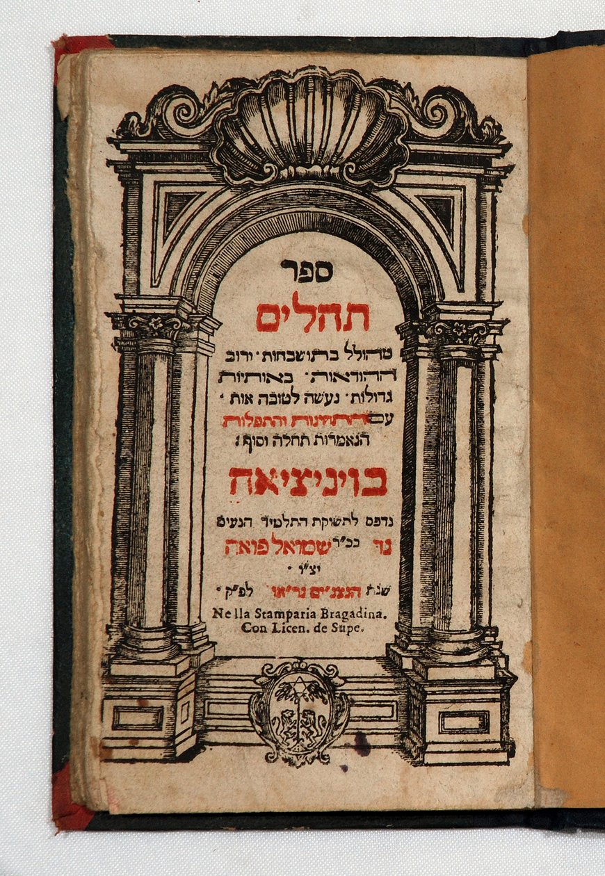 Bog om Tehilim (bog med graveringer) af School Jewish