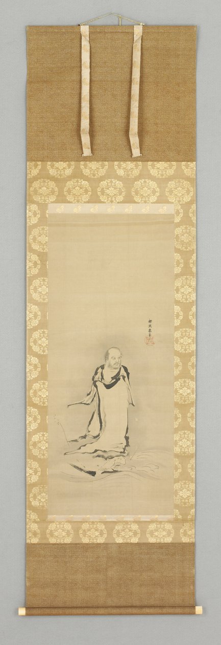 Daruma krydser Yangtze-floden af School Kano