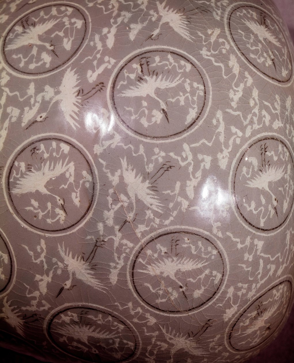 Art coreen: vase detalje "" gren af blomme"" (vase a prunus). Koryo-periode, slutningen af det 12. århundrede. Hyung pil chun samling af School Korean