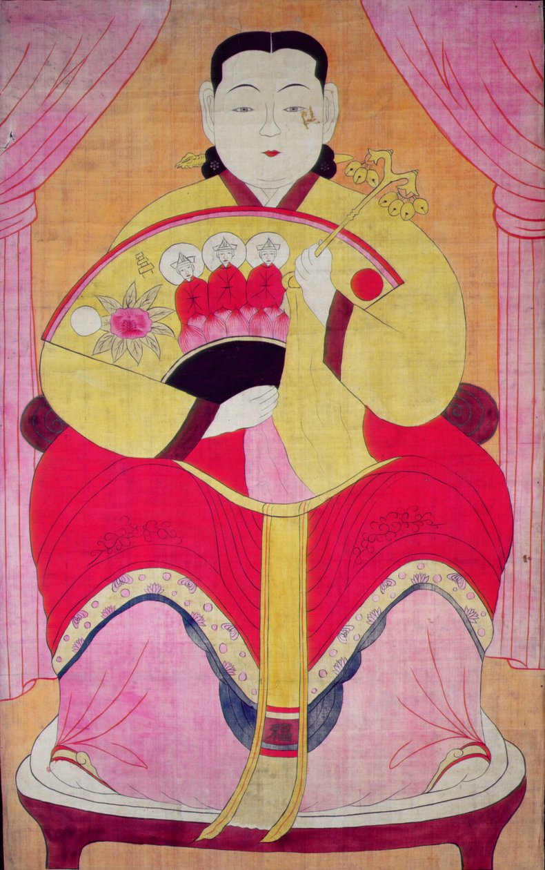 Daesin manura (naturligt pigment på silke) af School Korean