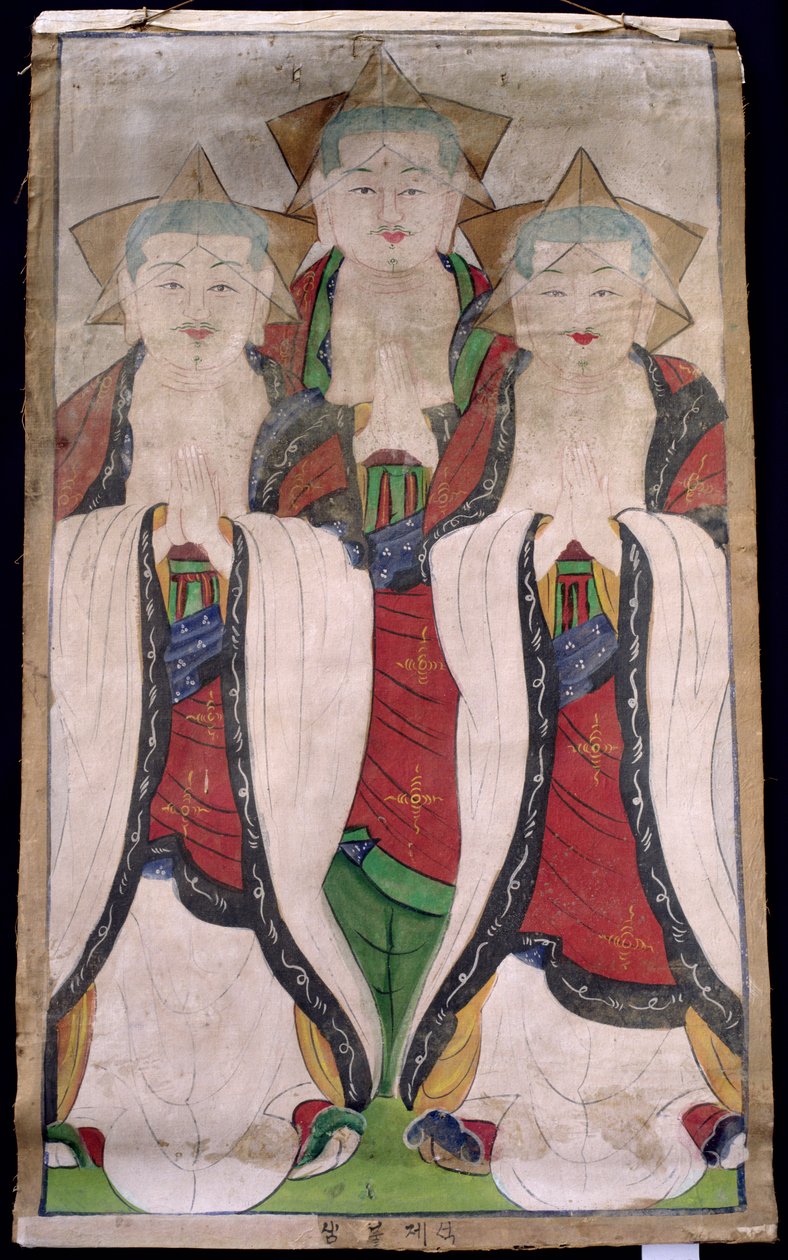 Sambul jeseok (naturligt pigment på silke) af School Korean