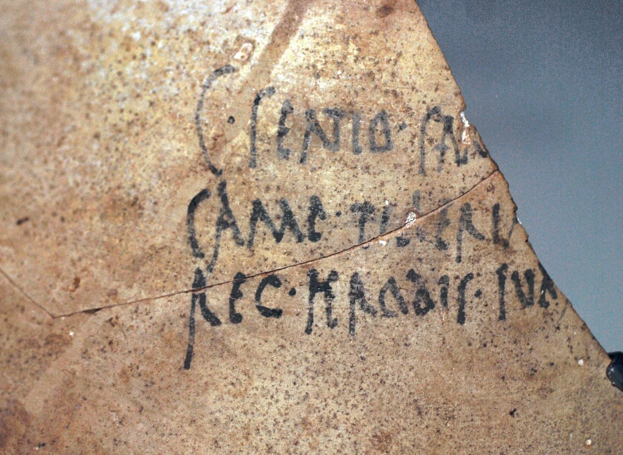 Herodium-inskription, ca. 1. århundrede e.Kr. (keramik) af School Levantine