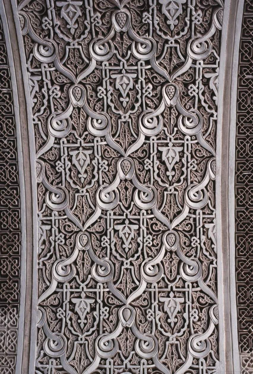 Detalje af en bue (stuk) af School Moroccan