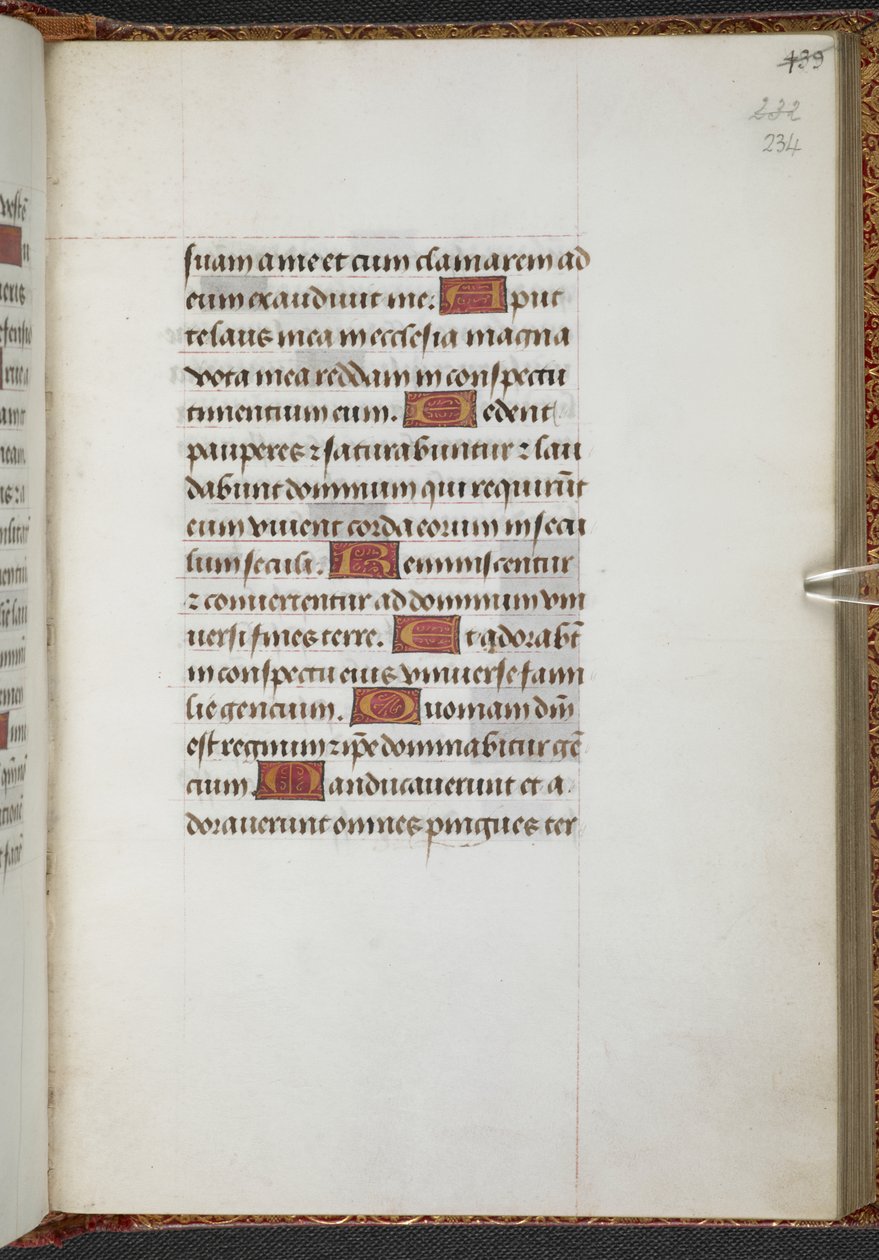 Kings 9, f.234r, Timebog, brug af Sarum (