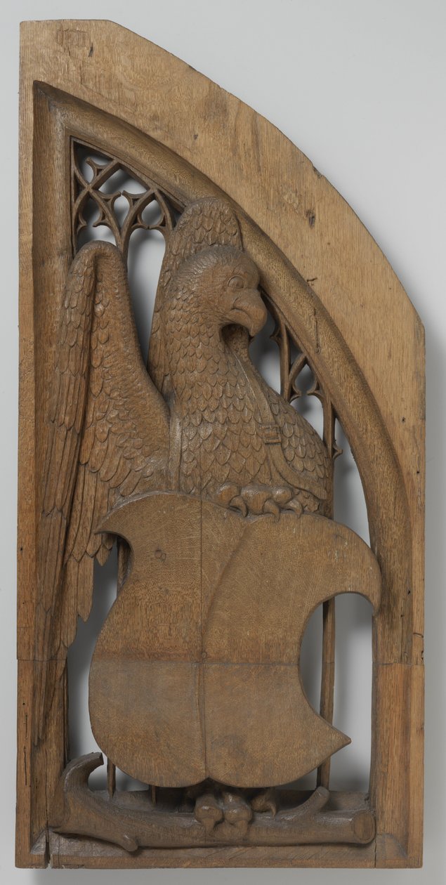 Panel fra en orgelkasse, ca. 1510-20 (eg med spor af polykromi) af School Netherlandish