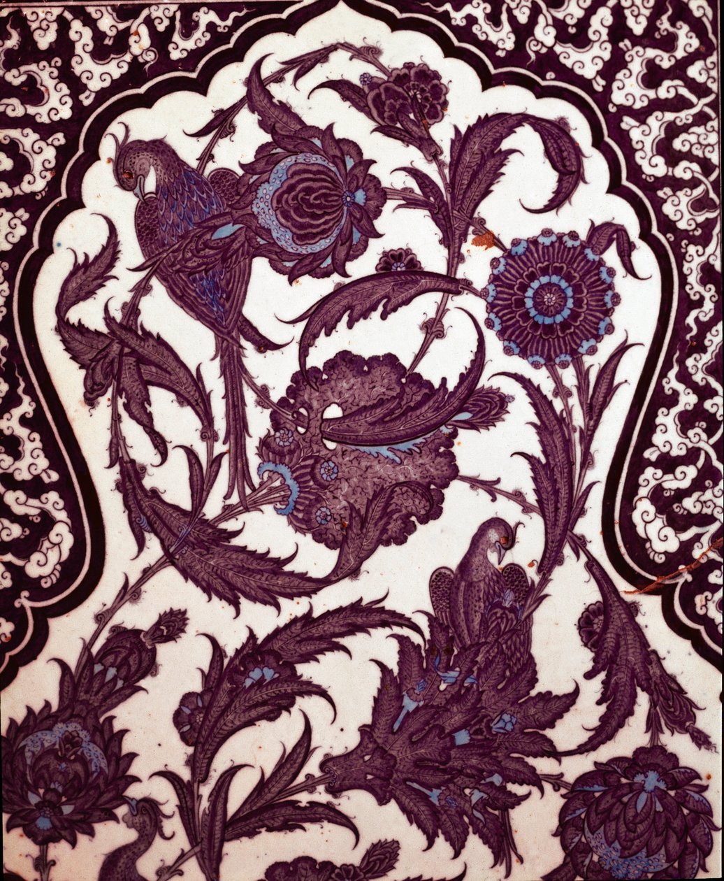 Osmannisk kunst: Iznik-keramik dekorerer omskæringshallen i Topkapi-paladset i Istanbul, Tyrkiet af School Ottoman